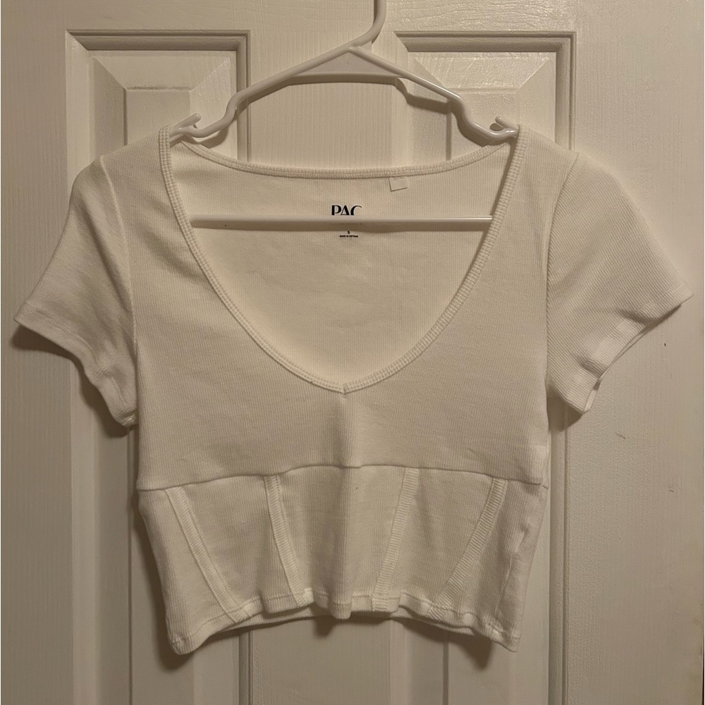 Pacsun White Crop Top
